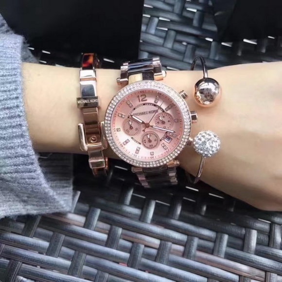 Michael Kors Collection Jewelry - Michael Kors 3 pc Rose Gold Watch Set